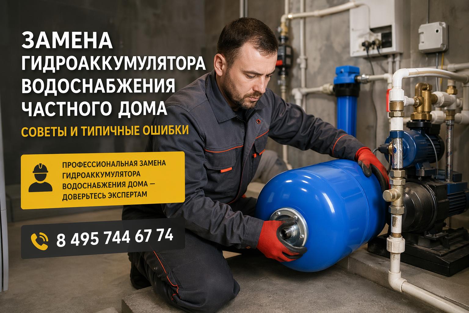 Профессиональная замена гидроаккумулятора водоснабжения дома — доверьтесь экспертам Профессиональная замена гидроаккумулятора водоснабжения дома — доверьтесь экспертам