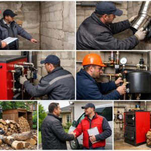 Монтаж дровяной котельной