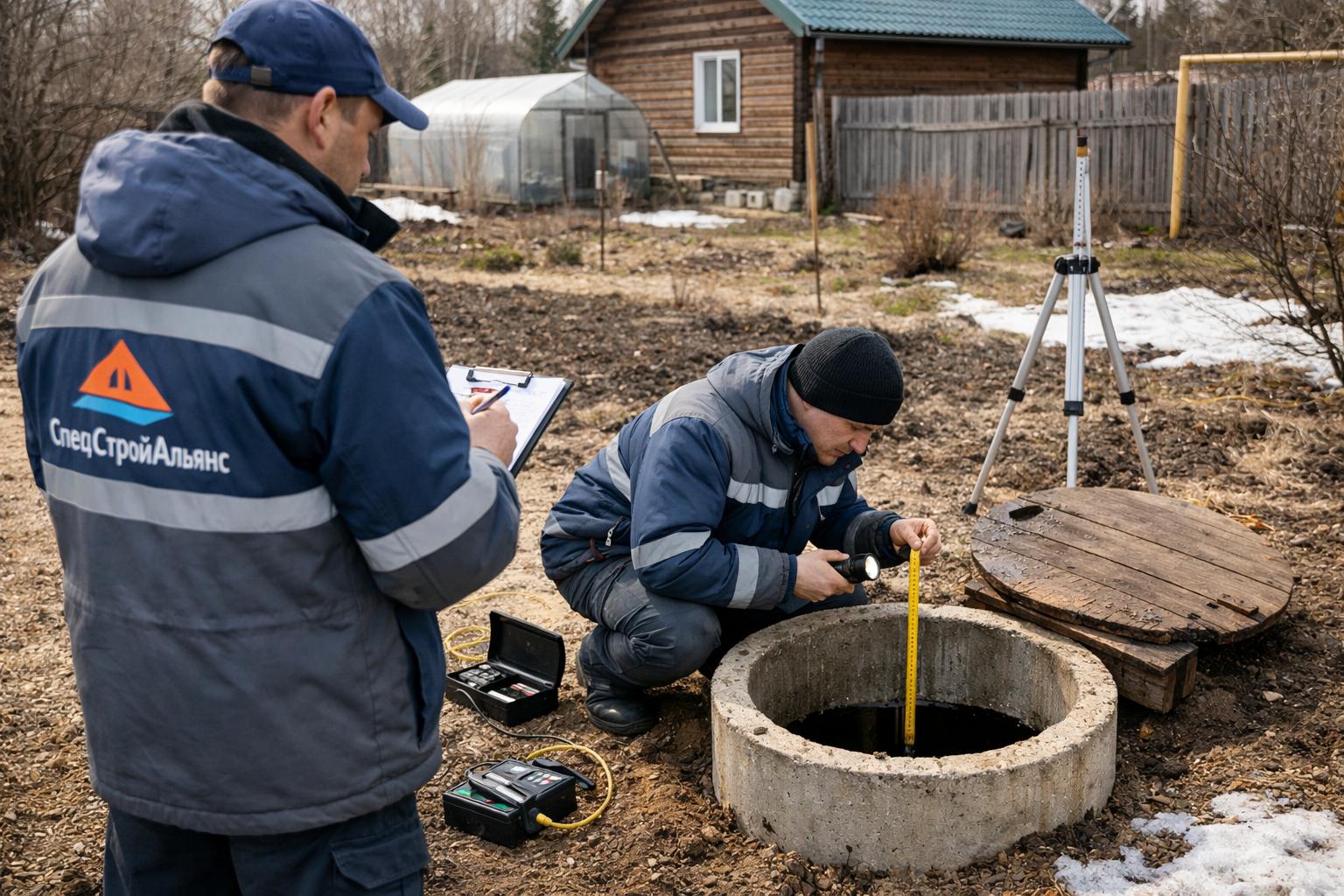 Шаг 1 — Бесплатная выездная диагностика колодца и участка от ООО Холдинг СпецСтройАльянс