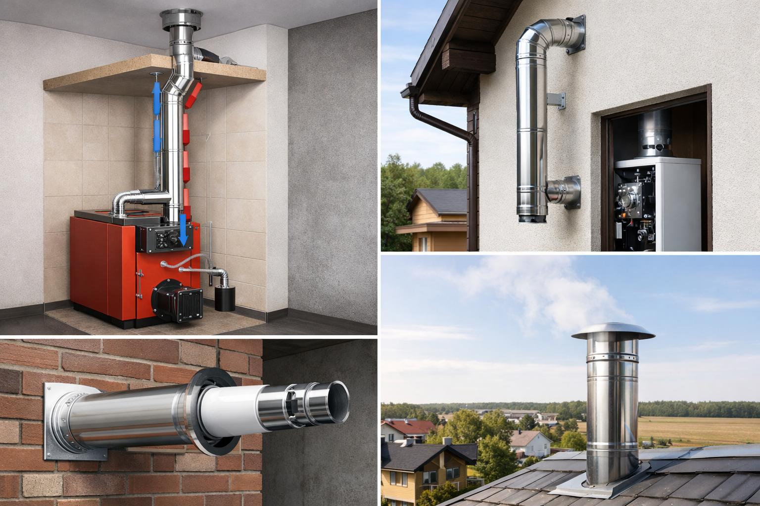 Дымоходная система в дизельных котлах: конструкция и принципы работы