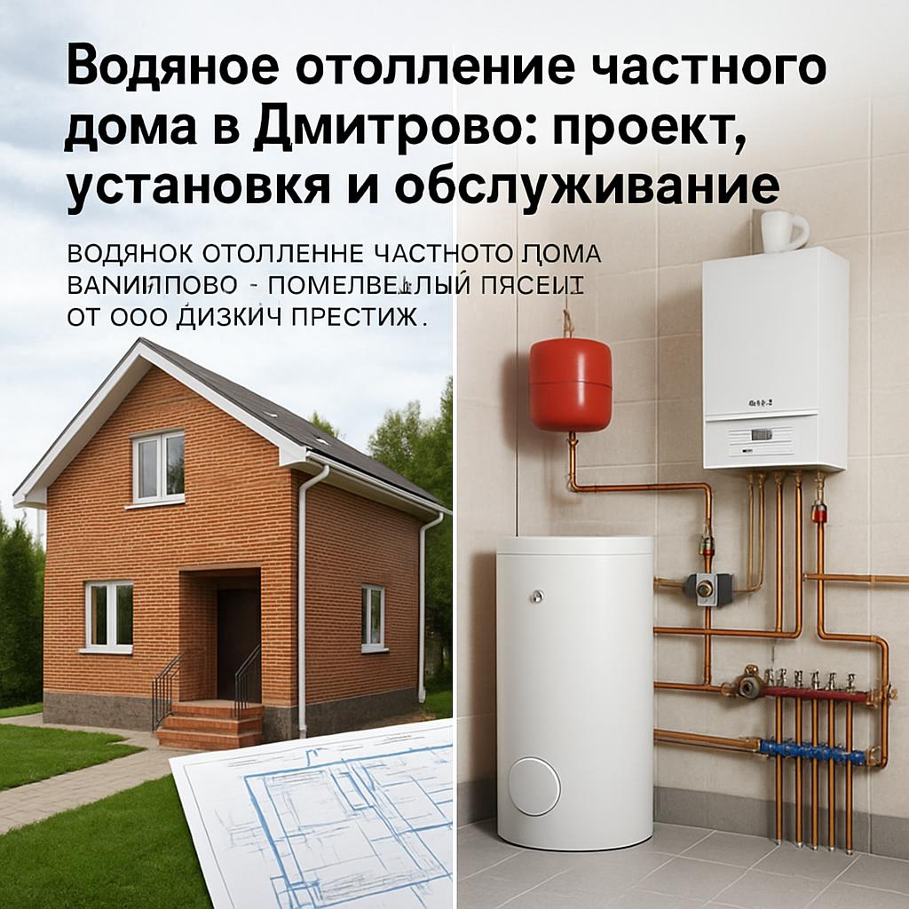 Водяное отопление частного дома в Дмитрово — комплексный проект от ООО ДИЗАЙН ПРЕСТИЖ
