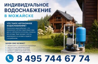 Индивидуальное водоснабжение в Можайске: от скважины