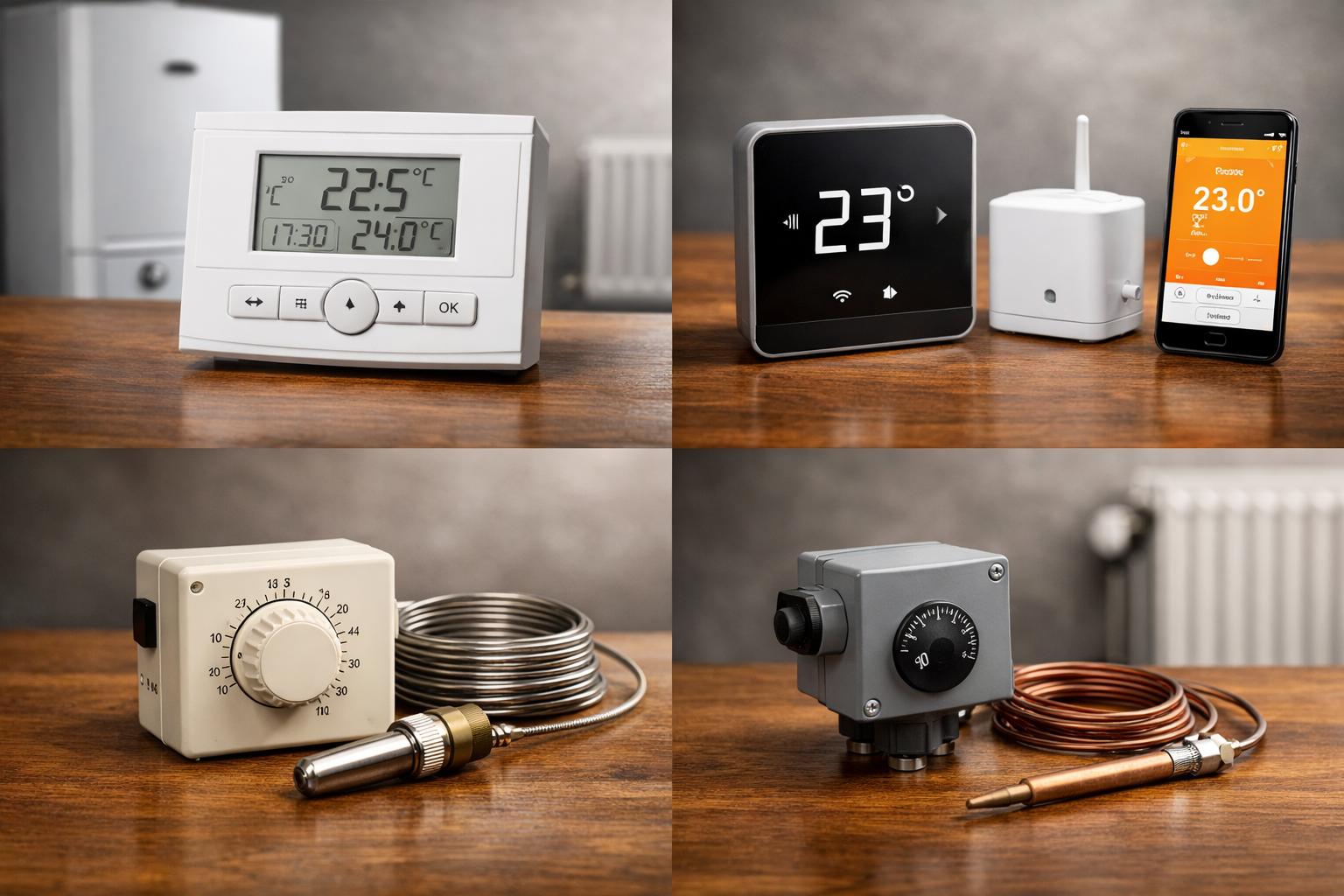 Виды термостатов для котла отопления: обзор категорий