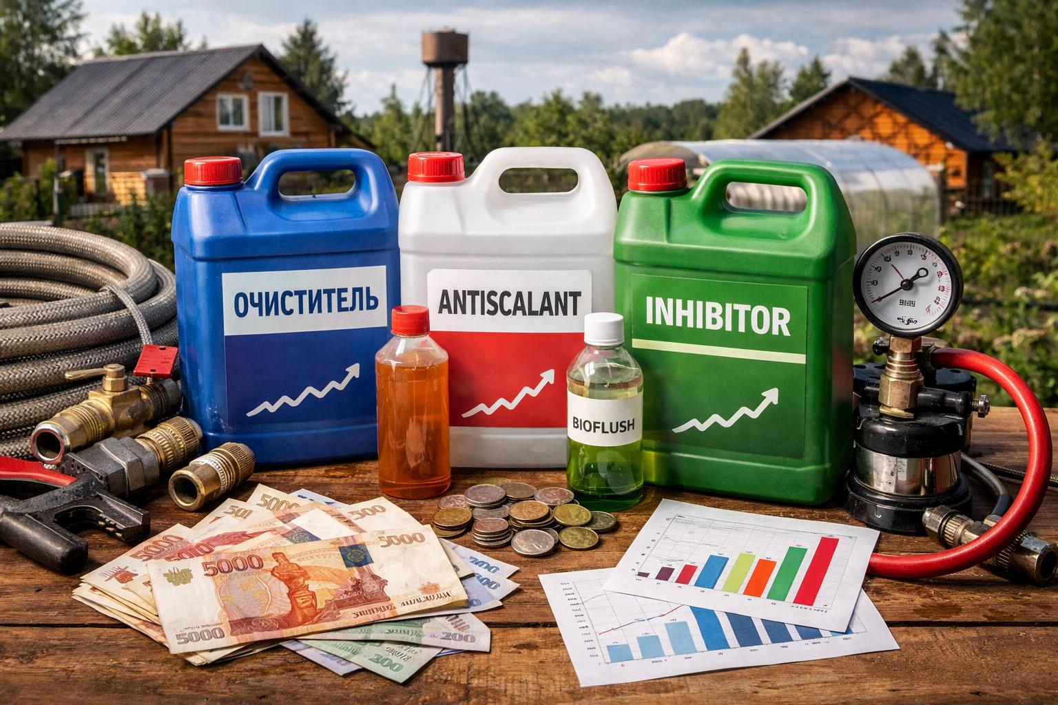 Стоимость реагентов для промывки системы отопления ► СНТ Катюша: актуальные цены и рыночная динамика