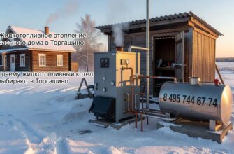 Жидкотопливное отопление частного дома в Торгашино