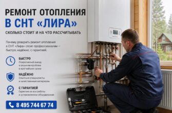 Ремонт отопления в частном доме СНТ «Лира»