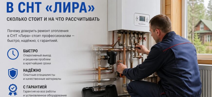 Ремонт отопления в частном доме СНТ «Лира»