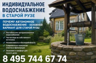 Индивидуальное водоснабжение в Старой Рузе