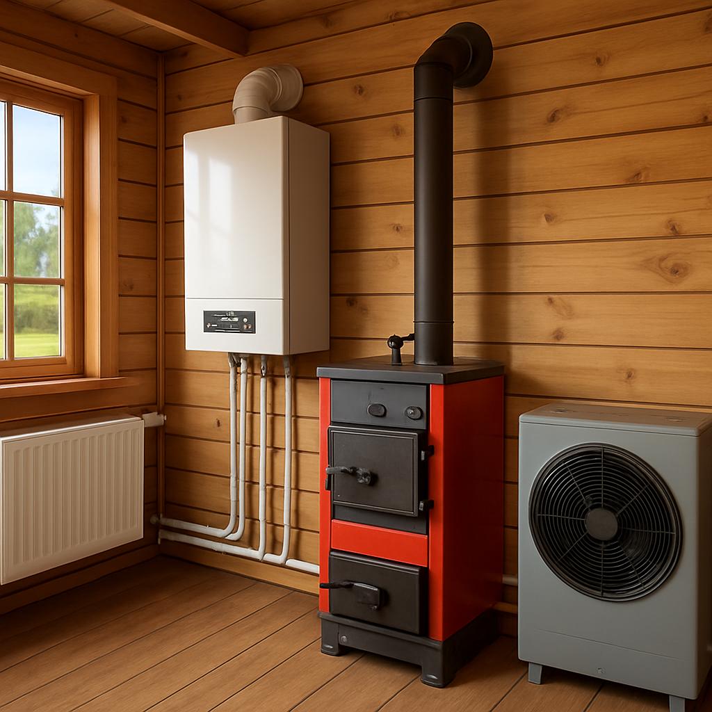 Отопление дачного дома: обзор основных типов