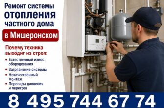 Ремонт системы отопления частного дома в Мишеронском
