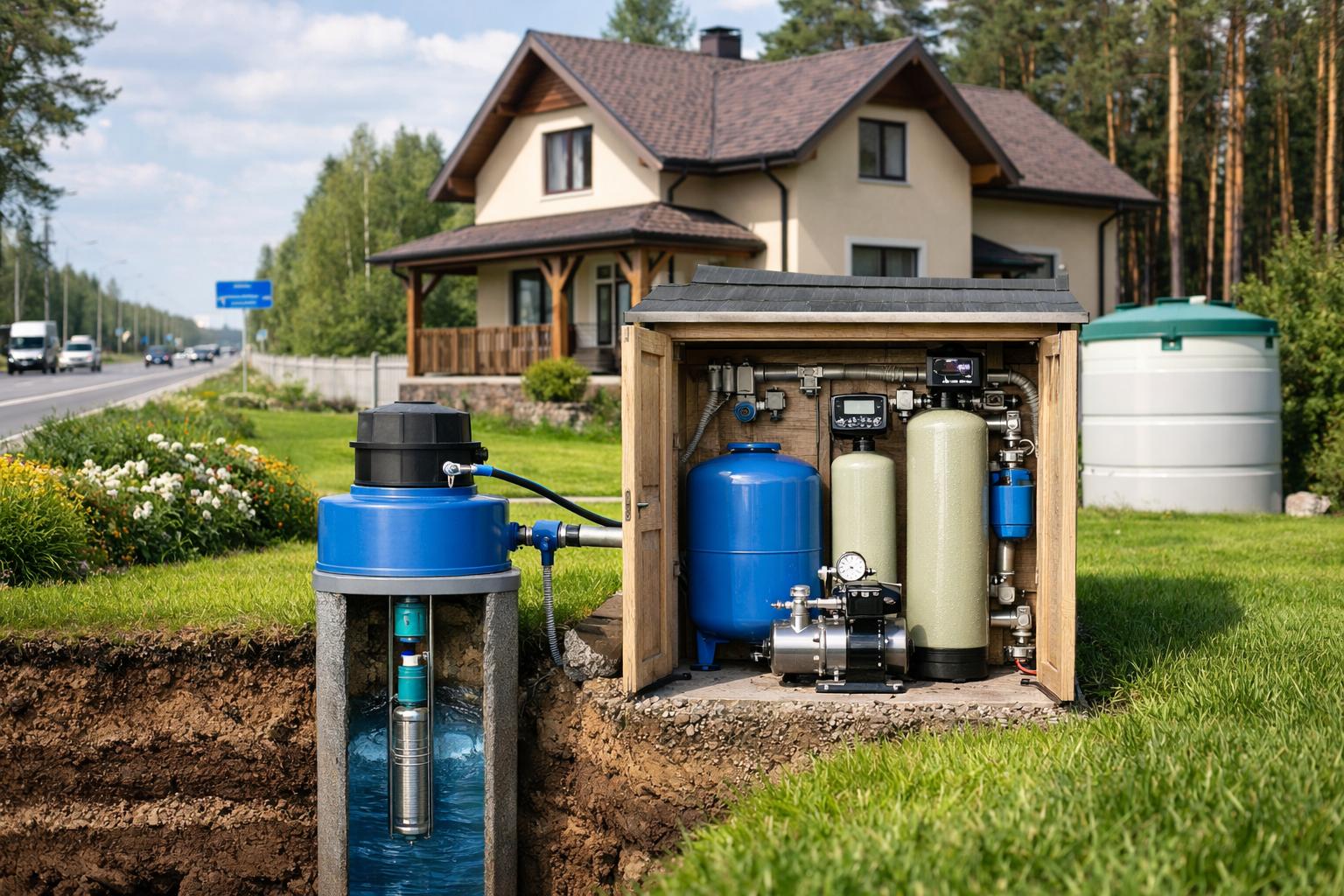 Надёжное индивидуальное водоснабжение для частного дома на Киевском шоссе — решение от