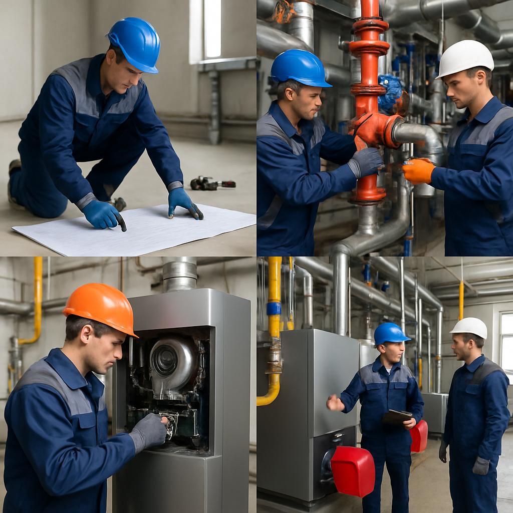 Работы по монтажу котельных