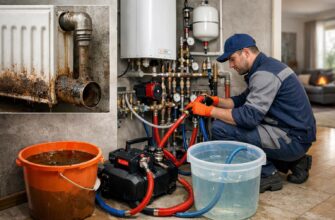 Промывка отопления в доме 140 м²