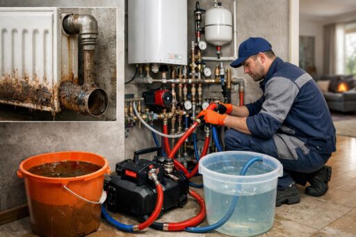 Промывка отопления в доме 140 м²