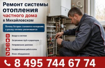 Ремонт системы отопления частного дома в Михайловском