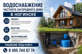 Водоснабжение частного загородного дома в Ногинске