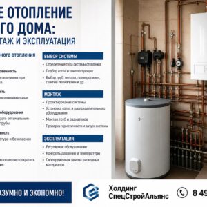 Трубное отопление частного дома