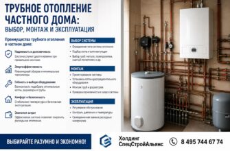 Трубное отопление частного дома