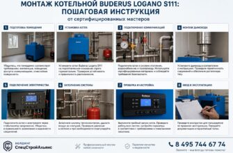 Монтаж котельной Buderus Logano S111