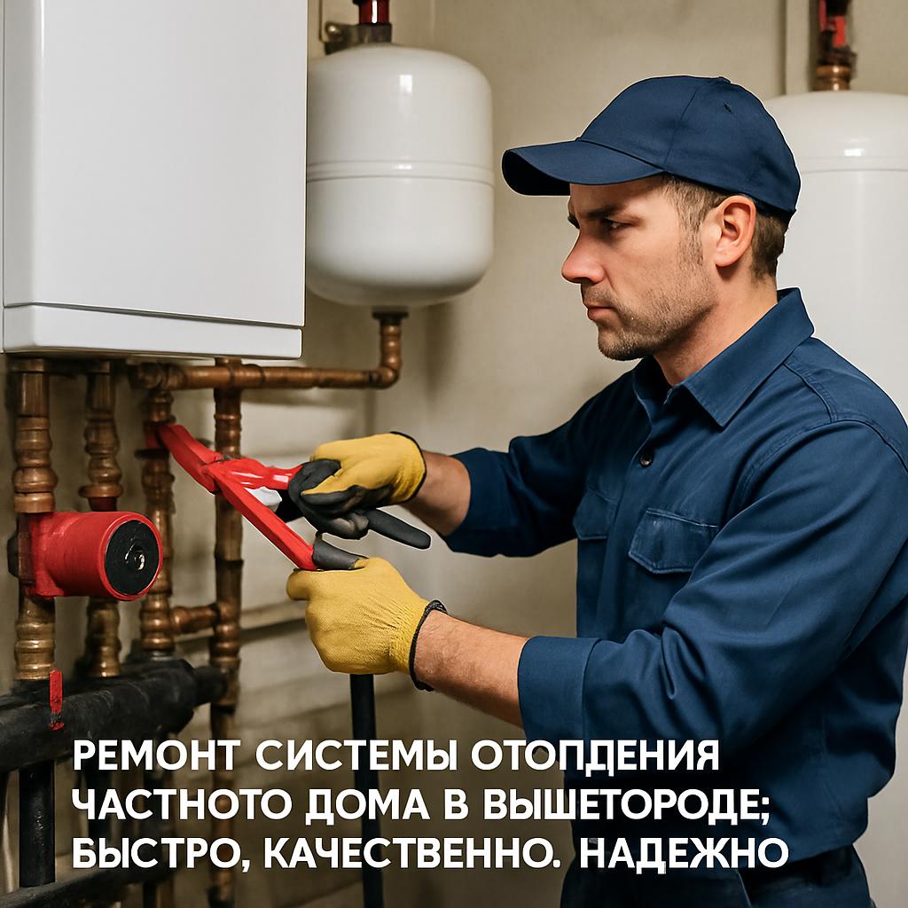 Ремонт системы отопления частного дома в Вышегороде