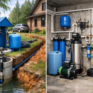 Полная система водоснабжения частного дома в Московской области