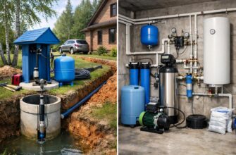 Полная система водоснабжения частного дома в Московской области