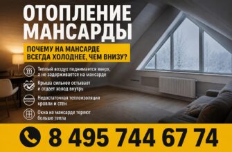 Отопление мансарды
