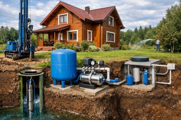 Автономное водоснабжение частного дома в Лыткино