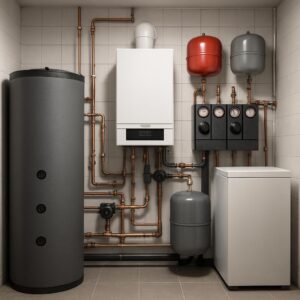 Отопление и котельная частного дома 270 м²