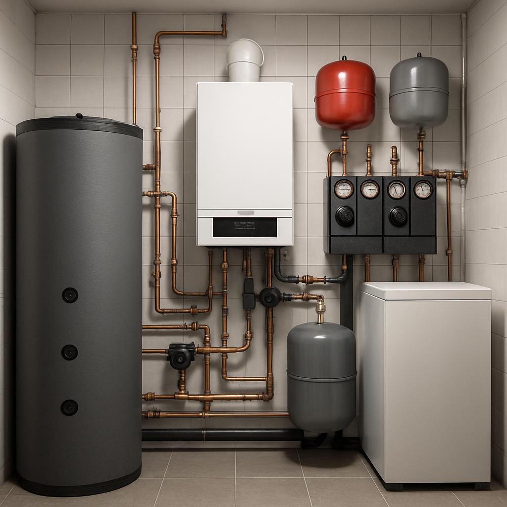 Проектирование под ключ: Отопление и котельная частного дома 270 м² от ООО ДИЗАЙН ПРЕСТИЖ