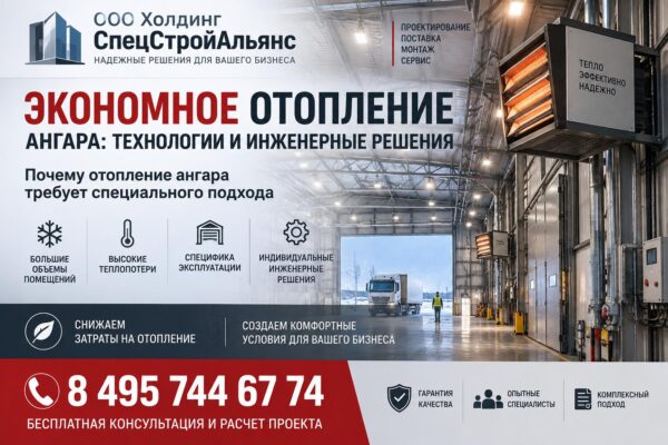 Экономное отопление ангара: технологии и инженерные решения