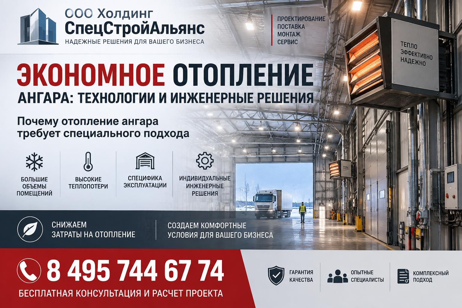 Почему отопление ангара требует специального подхода Почему отопление ангара требует специального подхода