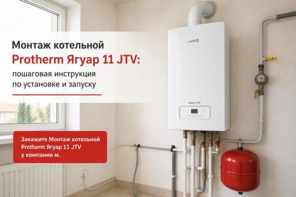 Монтаж котельной Protherm Ягуар 11 JTV