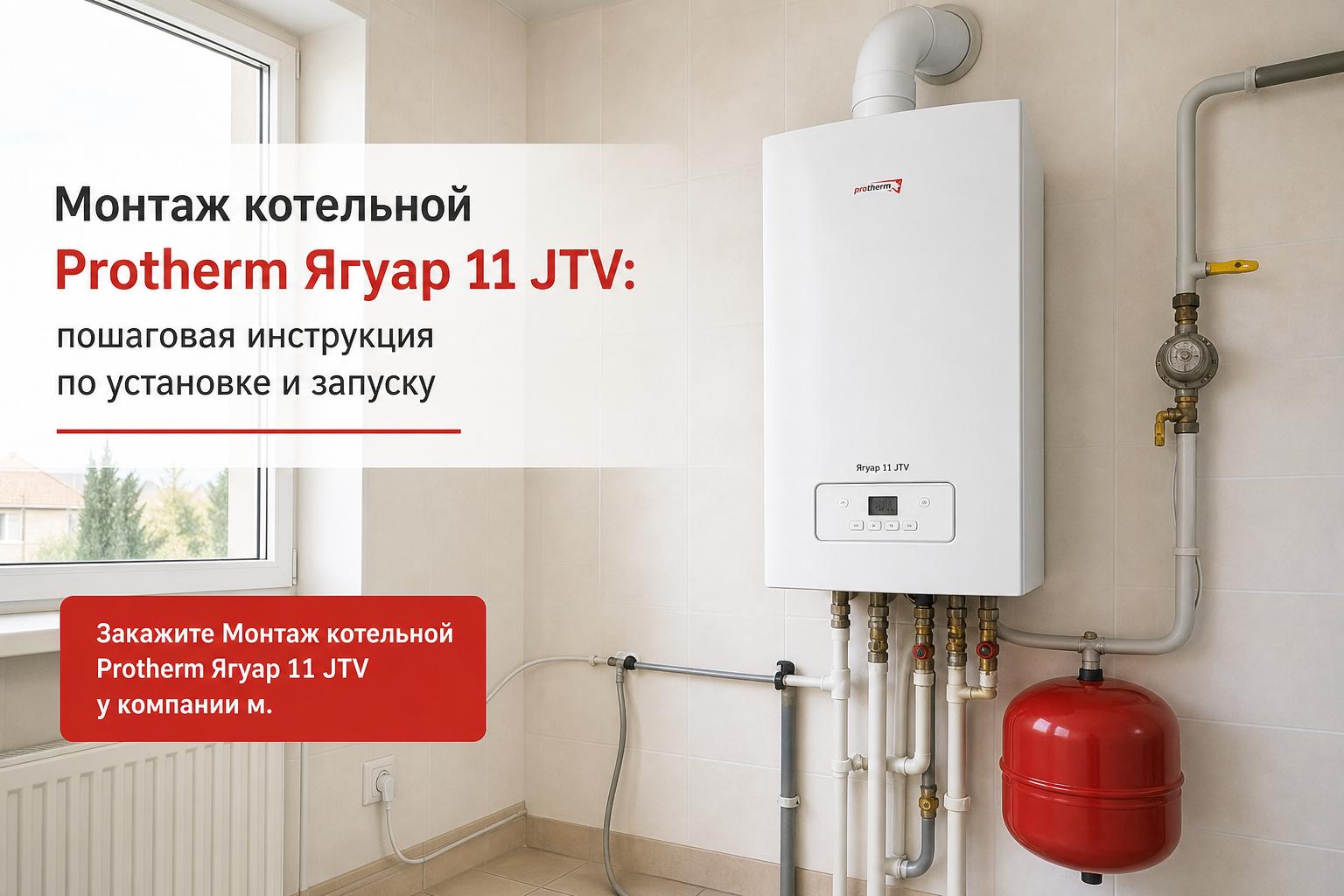 Закажите Монтаж котельной Protherm Ягуар 11 JTV у компании Закажите Монтаж котельной Protherm Ягуар 11 JTV у компании