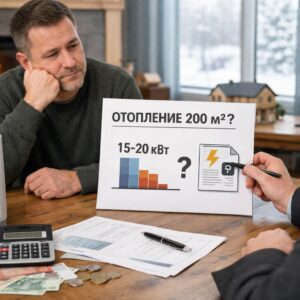 Отопление 200 м²: сколько киловатт нужно