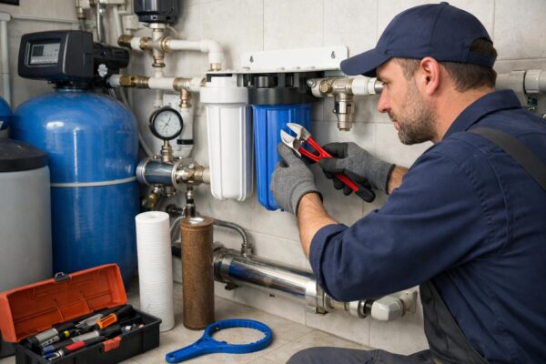 Установка и замена фильтров воды в частном доме