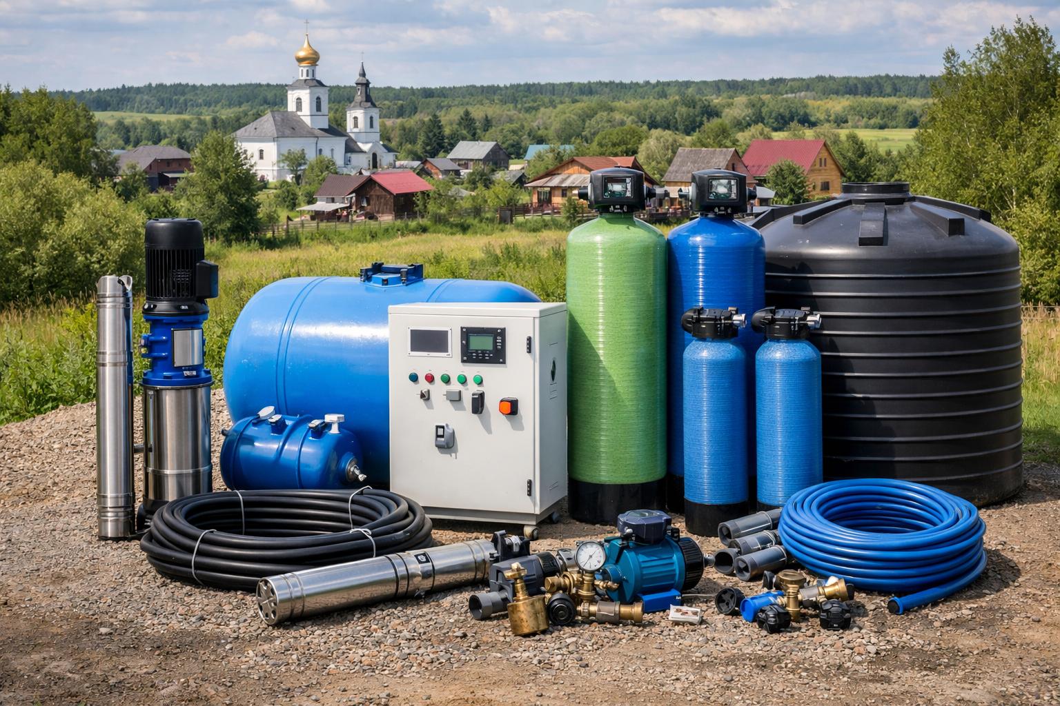 Село Красное - Стоимость оборудования для водоснабжения: актуальный обзор по Краснопахорский р-он