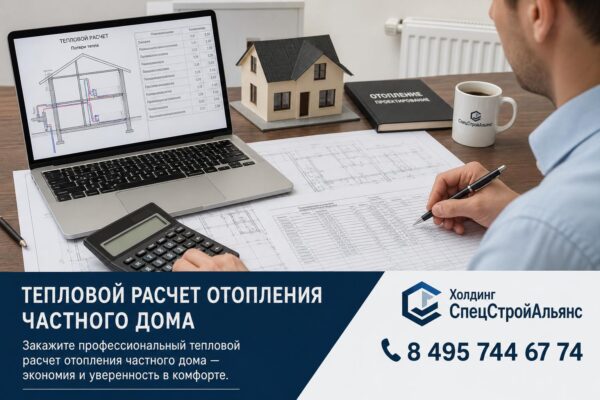 Тепловой расчет отопления частного дома площадью 400 м2