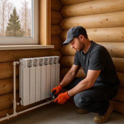 Отопление дома батареями в Алексино (Истринский район)