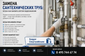 Замена сантехнических труб