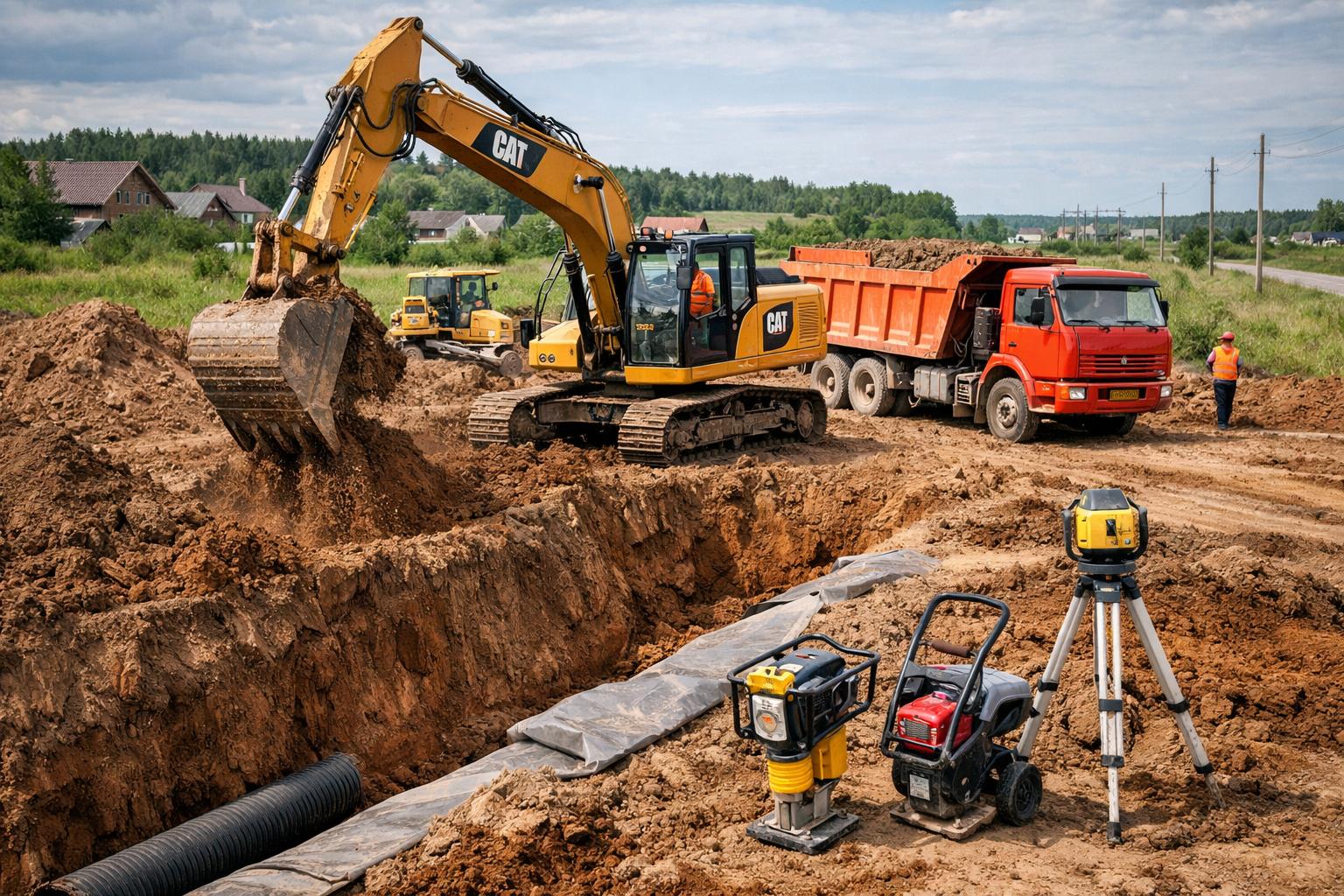 Ермолинское СП Еремеево ► Стоимость земляных работ: актуальные расценки и выгодные предложения от ООО Холдинг СпецСтройАльянс