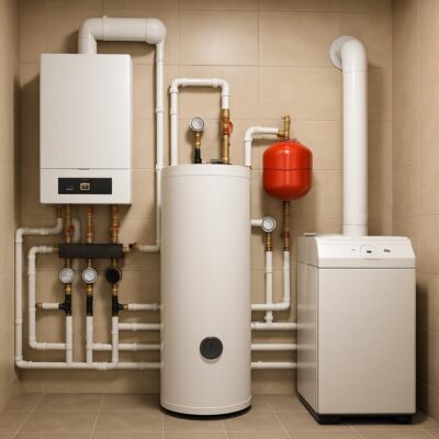 Отопление и котельная для частного дома 160 м²