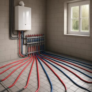 Веерная лучевая разводка (схема) отопления