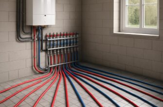 Веерная лучевая разводка (схема) отопления