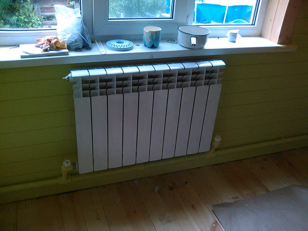 фото радиаторов отопления в частном доме