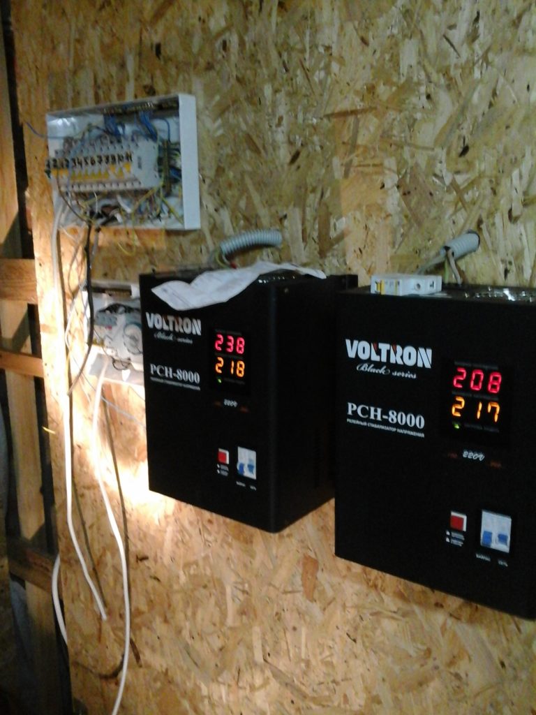 Установка стабилизаторов для электрического котла отопления частного дома