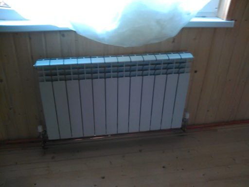 Алюминиевые радиаторы в деревянном доме