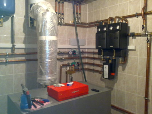 Водяная газовая система отопления частного дома