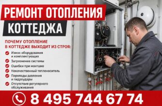 Ремонт отопления коттеджа: порядок