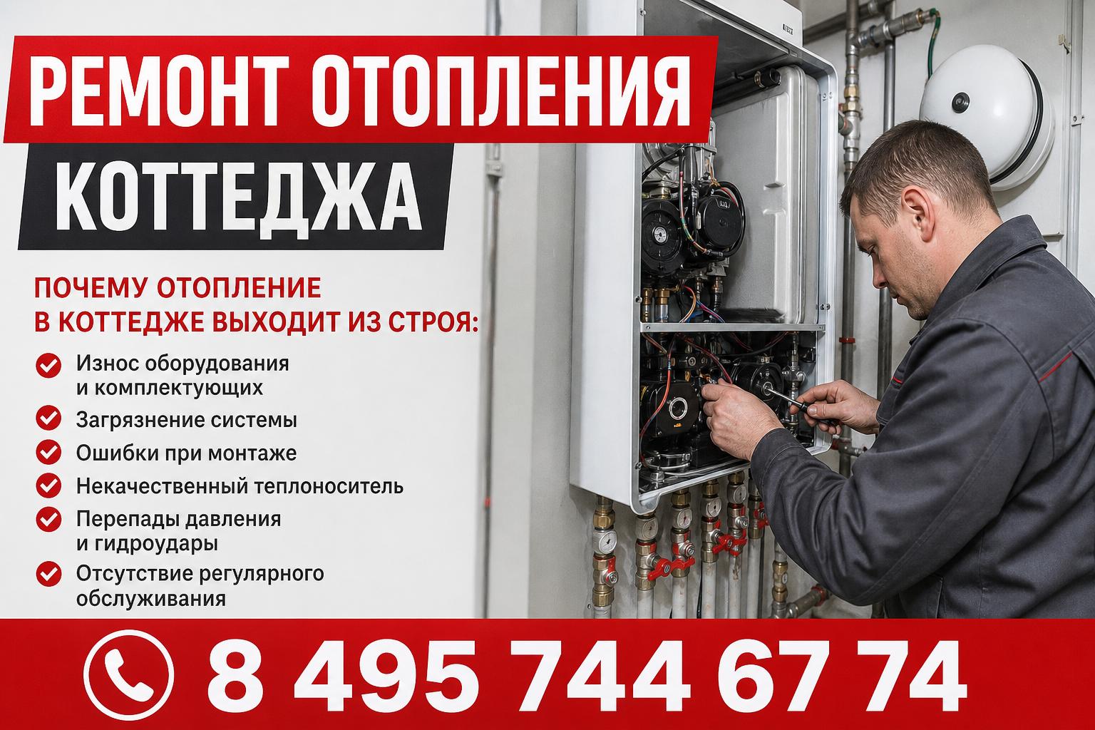 Почему отопление в коттедже выходит из строя